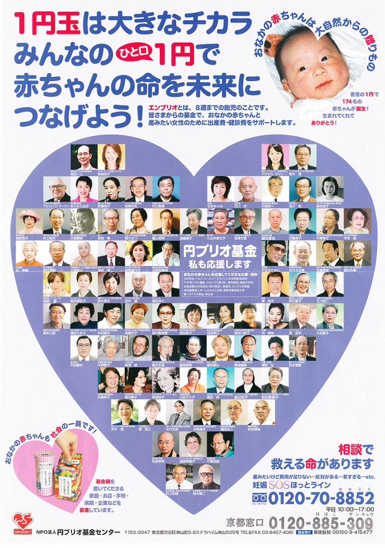 円ブリオ基金のポスター